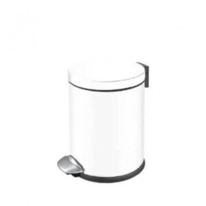 פח עגול 3 ליטר דוושה לבן 25.5X16.7