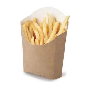 קרטון לצ'יפס עם ציפוי פנימי עמיד לשמן 13X7 / 2X8